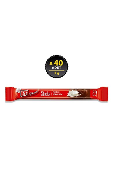 Eti Çikolata Sticks Sütlü Çikolata 7 gr X 40 Adet
