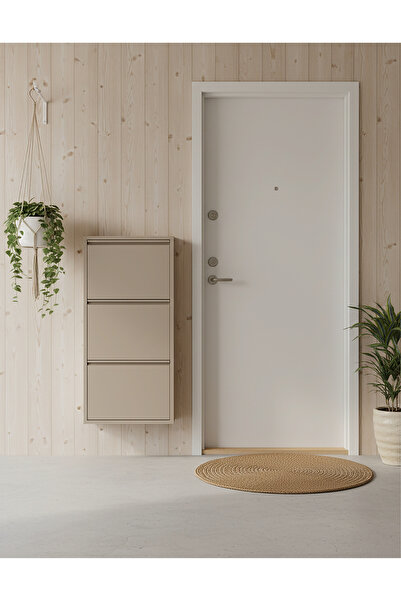 MEYORA 3'lü Metal Ayakkabılık - Dark Cappuccino - 7006