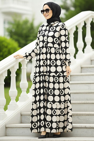 Neva Style Сукня з візерунком, екрю, 89741E