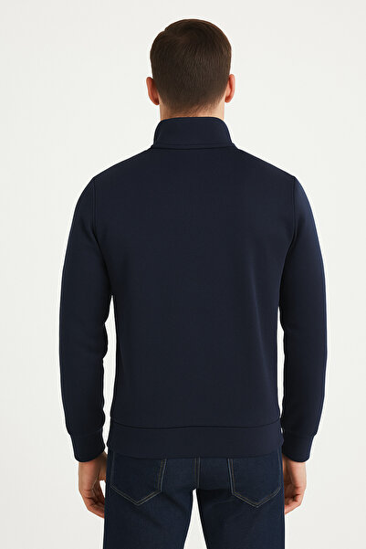 WE AND ME Βασικό φούτερ με μισό φερμουάρ ψηλός λαιμός