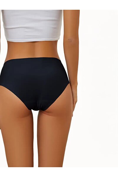 SAUNA SUIT Μαύρο/λευκό εσώρουχο χωρίς ίχνη κοπής με λέιζερ ψηλής μέσης