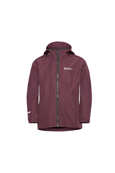 Jack Wolfskin Iceland 3in1 Jacket K Unisex Çocuk Mor Outdoor Ceketi UNISEX ÇOCUK