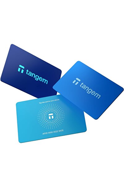 Tangem Wallet Hyper Blue Kripto Para Cüzdanı (Cold Wallet) 3'lü kart