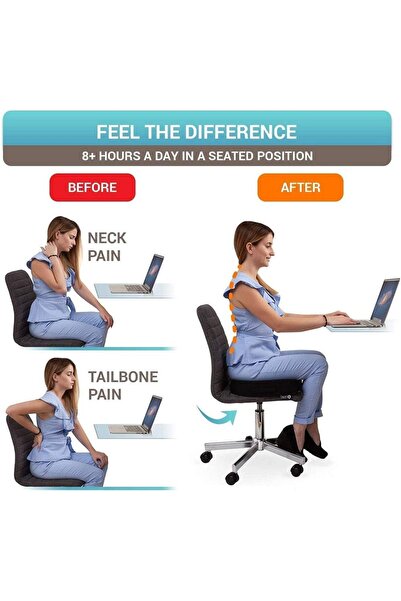 Generic Gel U Shaped Seat Cushion, Memory Foam With Cooling Gel Layer, Breathable Mesh Velvet Cover