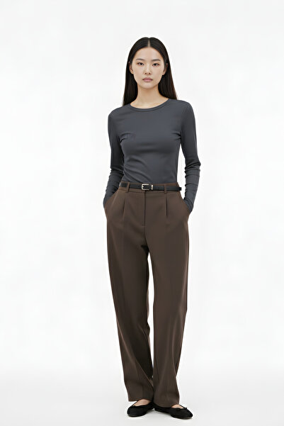 Gubo Women's Body Long Sleeve Stretch Fabric Crew Neck