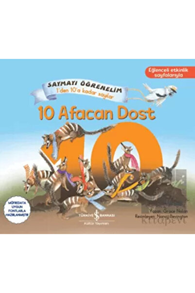 TÜRKİYE İŞ BANKASI KÜLTÜR YAYINLARI 10 Afacan Dost - Saymayı Öğrenelim Den A ...