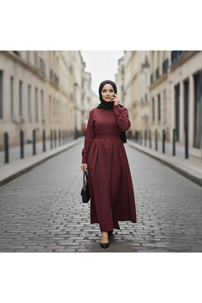 HENZA ETEK BÜZGÜLÜ ELBİSE