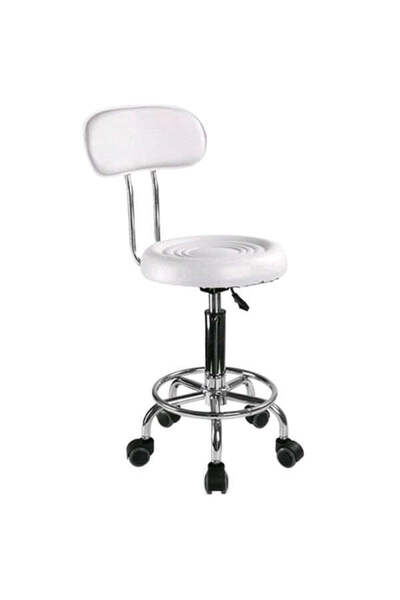 Cosmeticos Scaun cu spătar pentru saloane - alb