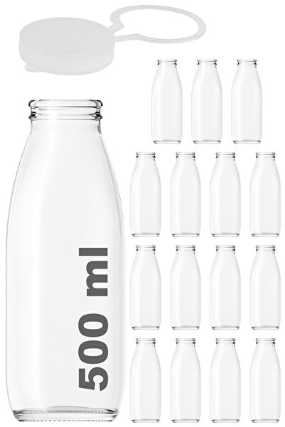 Afracam 500 ml Şeffaf Süt, Ayran, Su, Limonata, Meşrubat Şişesi 500 Cc Askılı...