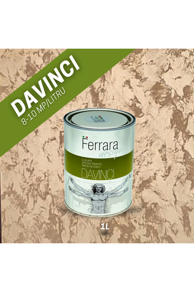 Ferrara Design Vopsea decorativa Davinci, Ferrara Design, cod DAA63, 1lt