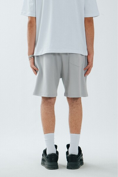 Twobucks Gray Pique Men's Shorts