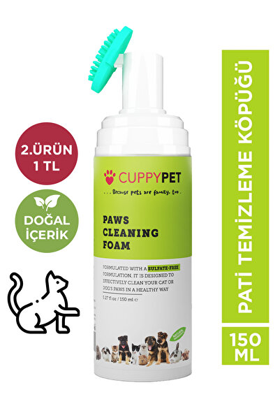 CuppyPet Kediler Için Pati Temizleme Köpüğü 150 ml
