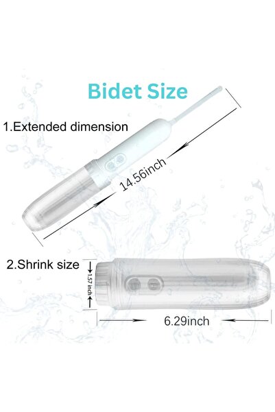 Zimtal Portable Travel Bidet - Handheld Electric Sprayer with Two Pressure Settings