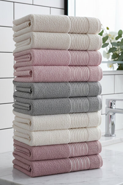 Cotonila Range | 10'lu 50x90 cm El&Yüz Havlu Seti