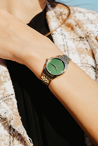 FERRO Sarı Çelik Kordon Kadın Kol Saati FL40141A-B6