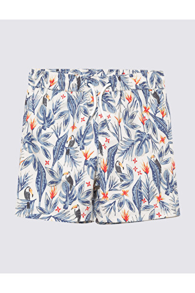 Marks & Spencer Tropikal Desenli Deniz Şortu (6-16 Yaş)
