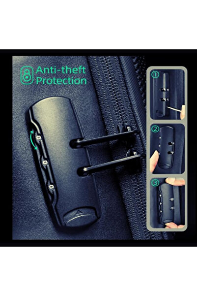 Zimtal Anti-Theft Waterproof 15.6-inch Laptop Backpack with USB Charging Port and TSA Lock