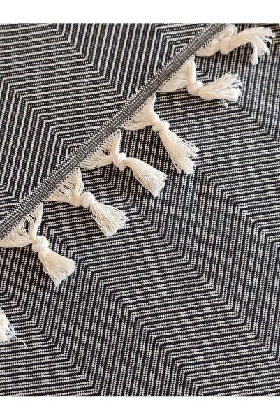 Sevim 100% памучен калъф за диван - многофункционално покривало за диван, одеяло, одеяло за пикник - 170x220cm - антрацит