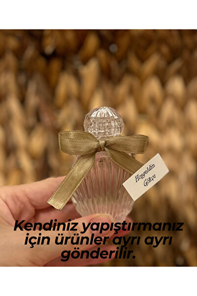 MayaArtDesign (40 ADET) Süslü İstiridye Boş Kolonya Şişesi Mika Plastik 40ml ...