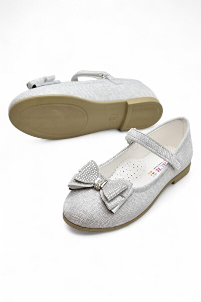 ISPARTALILAR 5952 Pantofi de balerina pentru fete cu talpa confortabila cu catarama Rochie de seara de nunta Pantofi de logodna