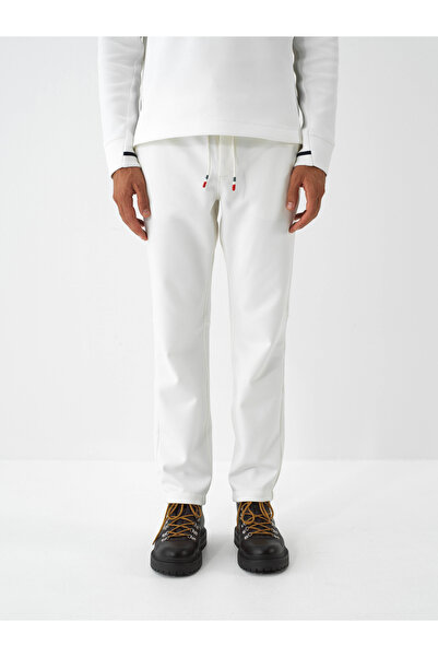 Xint Erkek Ekru Esnek Dokulu Regular Fit Jogger Pantolon