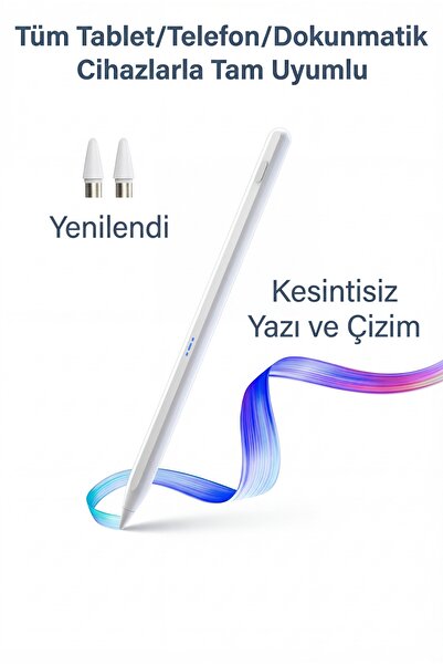 Fibaks Dokunmatik Kalem Tüm Cihazlara Uyumlu Tablet Kalemi Telefon Android Windows iOS Yazı Çizim Pen
