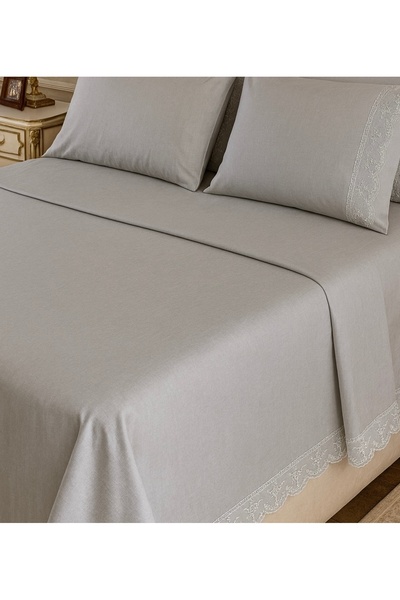 Çeyiz Bahçesi Ivy Gray Double Sheet Set