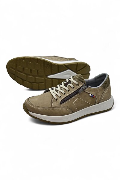 ISPARTALILAR 1751 Full Orthopedic Sole Genuine Leather Men's Shoes Zippered Men's Shoes