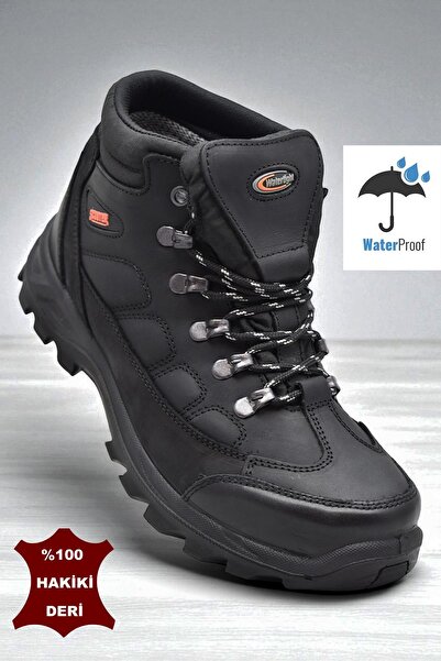 ISPARTALILAR 5538 Orthopedic Sole Waterproof Unisex Genuine Leather Boat Shoes