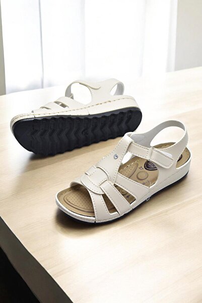 ISPARTALILAR 6001 Talpă Ortopedică COMPLETĂ Sandale de zi cu zi pentru femei Papuci Sandale negre