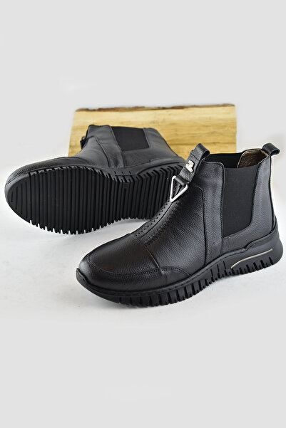 ISPARTALILAR 1833 celoortopedické černé boty z pravé kůže dámské boty Maminka zimní kožené boty