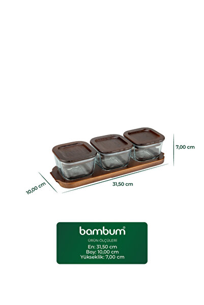 Bambum Nero - Enzo - 7 Piece Glass Breakfast Set Breakfast Set