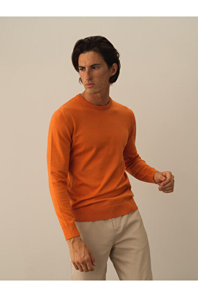 Xint Erkek Koranj Pamuklu Bisiklet Yaka Regular Fit Basic Kazak