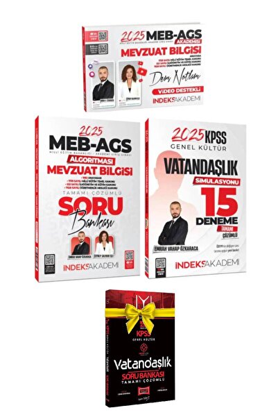 İndeks Akademi MEB AGS Emrah Vahap Özkaraca-Mevzuat Bilgisi Ders Notu+ Soru B...