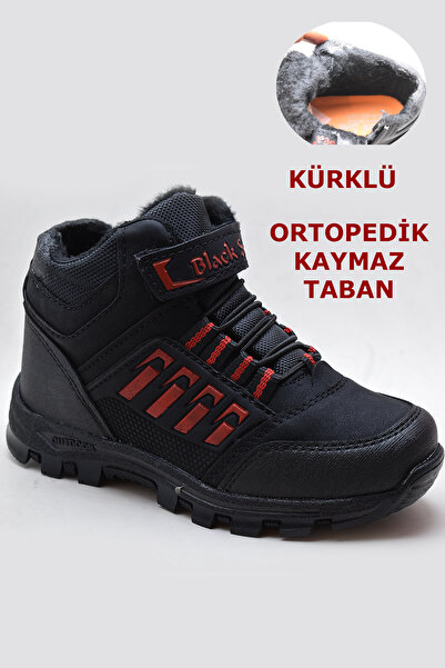 BlackSea 542 Ортопедичні нековзні зимові дитячі черевики з хутряною підкладкою