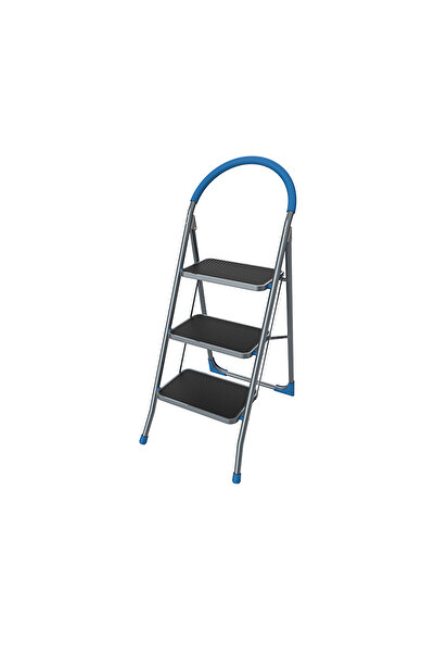 Altınkayaticaret 3 BASAMAKLI ÇELİK KATLANIR YER KAPLAMAZ MERDİVEN KAYMAZ BASAMAK