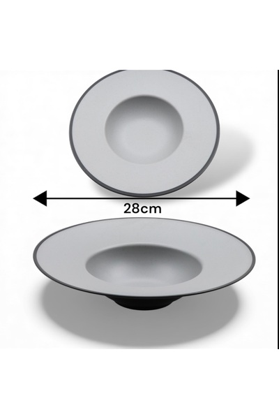 cc bin shihon Pasta/Macaroni Serving Dish Set of 2 Melamine Pieces, 28cm