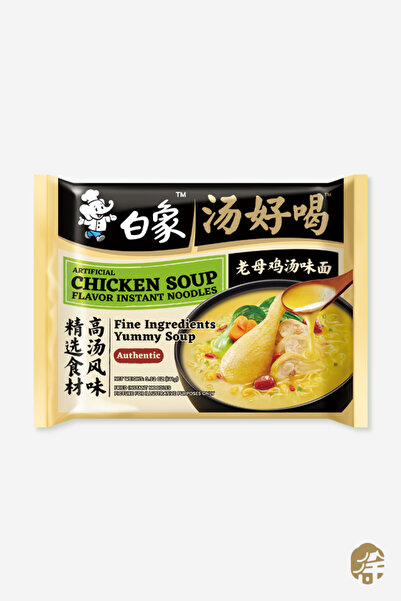 BAIXIANG Tavuk Çorba Aromalı Hazır Erişte ( Chicken Soup Flavor Instant Noodl...