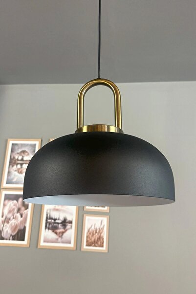 Bamyum Rocha Siyah Metal Avize Eskitme Kilit Kafa Başlık Salon Mutfak Otel Te...