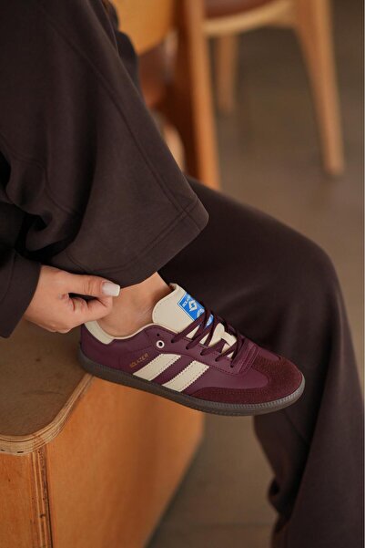 SOLAZER Women's White Orthopedic Sole Line Detailed Casual Sneaker 057