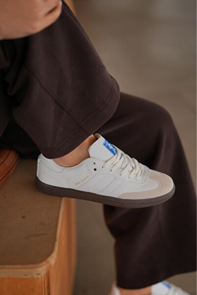 SOLAZER Γυναικείο λευκό ορθοπεδικό πάτο με λεπτομέρεια καθημερινής χρήσης 057