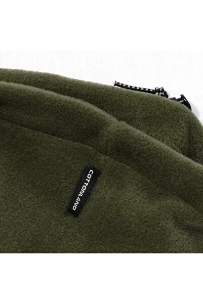 Cottonland Unisex Igloo Thick Polar Fleece Neck Collar Khaki Green