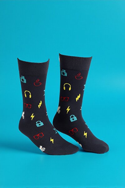 MRHERO Multicolored Unisex Single Socks Party Time Themed Socket Colorful Socks MH-1052-1