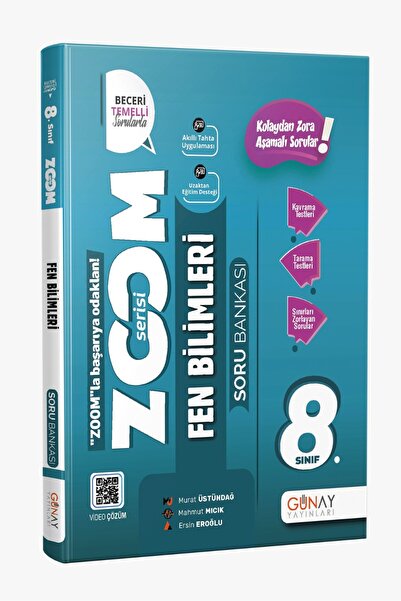 Günay Yayınları Günay Yayınları 8. Sınıf LGS Fen Bilimleri Yeni Zoom Soru Ban...