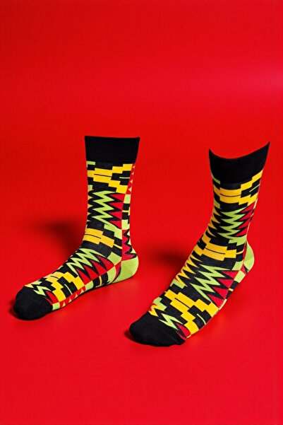 MRHERO 1060 Multicolored Unisex Single African Themed Socks