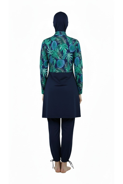 medipek Water Repellent Parachute Hijab Swimsuit Green