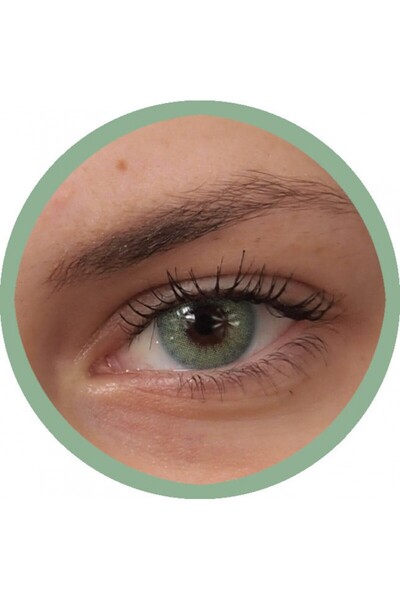 Fancy Look Hidro Topaz Lentile de contact colorate turcoaz, pachet complet cu...