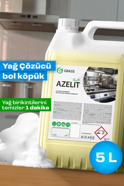 GRASS Azelit Gel 5,6kg: Yağ ve Kir Çözücü, Mutfak Temizliğinde Devrim