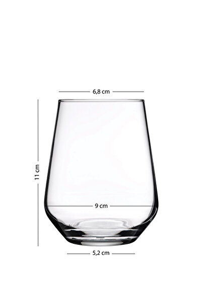 Rakle Glow Set of 4 Gold Water Glasses - 425 Cc