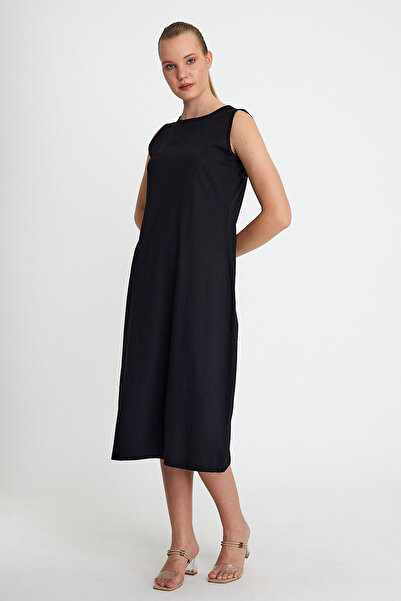 ESPİNA Γυναικείο αμάνικο βαμβακερό χτενισμένο φόδρα φορέματος - Εσωτερικό